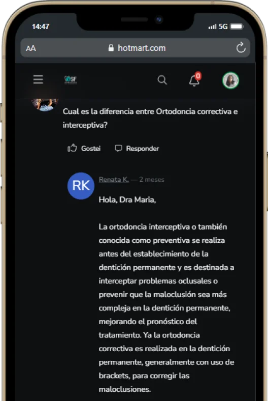Corrective Formula course on mobile